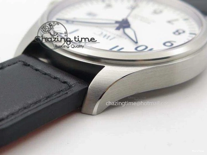 MIROTIME 0825 Fashionable Mark XVIII IW327002 V6F Best Edition White Dial On Black Leather Strap A 7312
